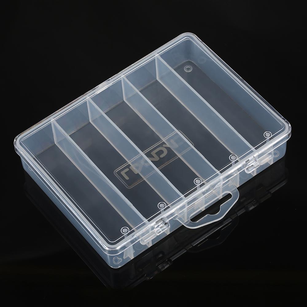 5 Compartment Fishing Bait Lure Hooks Fishing Tool Storage Case