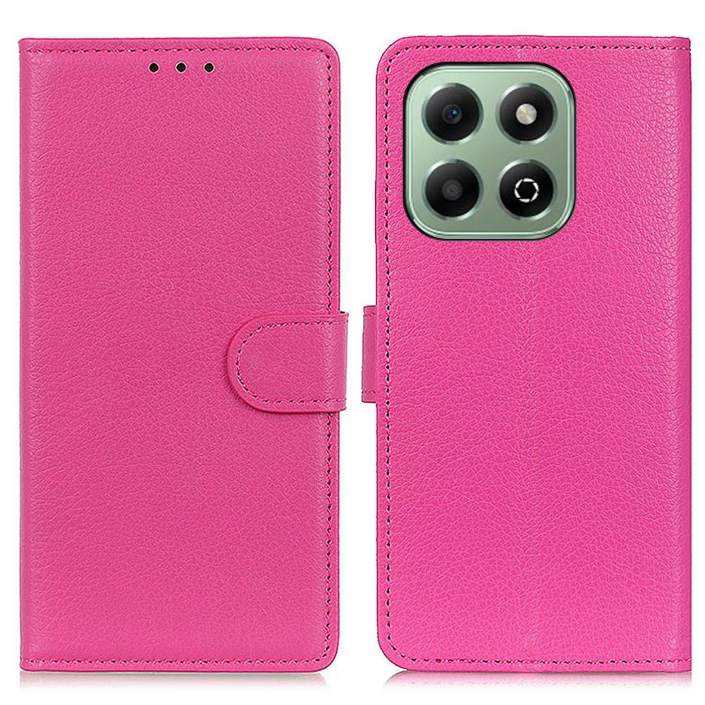 Für Honor X6b 4G Brieftasche Hülle PU Leder Handyhülle Litschi Textur