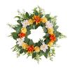 Christmas Wreath Front Door Hanging Rattan Artificial Pine Needle Snow Garands Hanging Ornament New Year Navidad Home Decoration