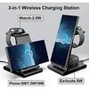 Wireless Charger for Samsung S25 Ultra, Charging Station for Galaxy S25/S24 Ultra/S24+/S24/S23/S22/Note 20/Z Flip 6/Fold 6, for Galaxy Watch