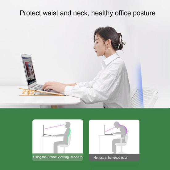 Laptop Stand Foldable Raise Tablets Strong Non-slip Load-bearing Cooling Support Foldable Stainless Laptop Holder Laptop Accessory