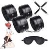 BAOQISHAN Restraints SM Goods Eye Mask Black SM Goods SM Set SM Play Fluffy Painless Restraints Handcuffs Foot Shackles Cross Shackles Eye Mask Adult