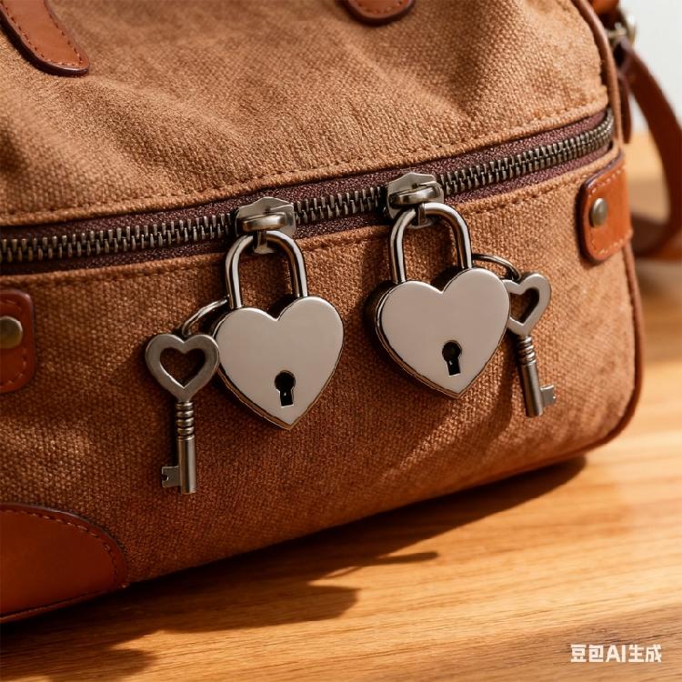 Decorative Heart Lock with 2 Key Strong Mini Padlocks Not Corrosion Lock for Suitcases Storage Units School Lockers
