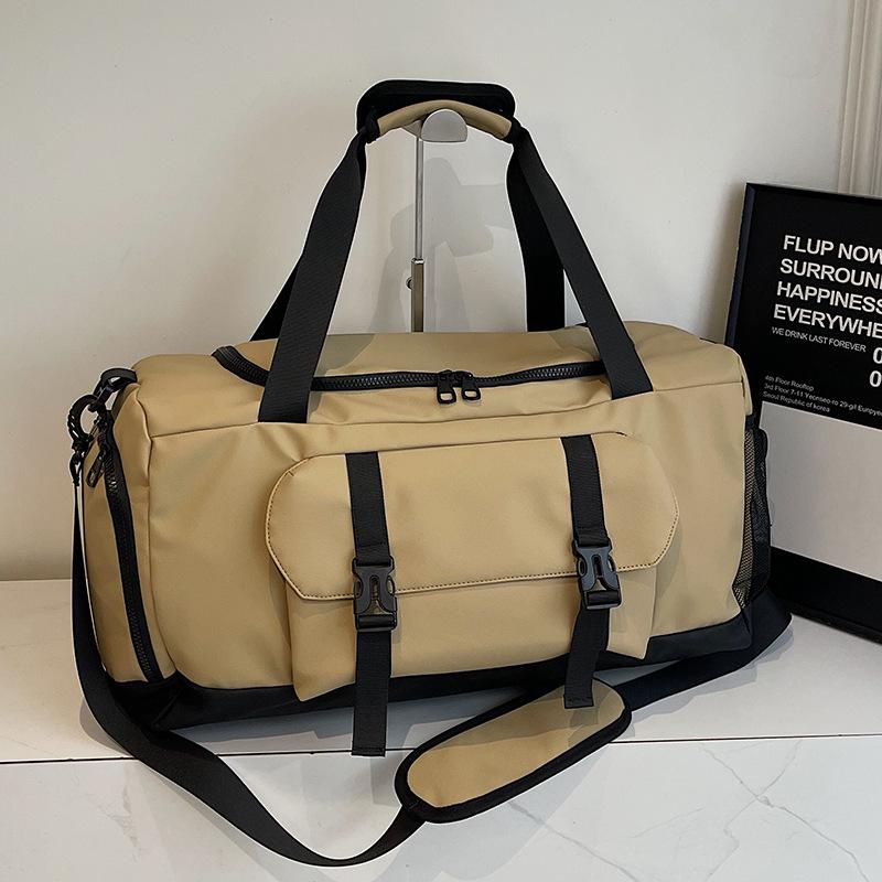 Downhill Bag Travel Bag for Women Short Distance Light Travel Large Capacity Splicing Hand Held Shoulder Crossbody Bag