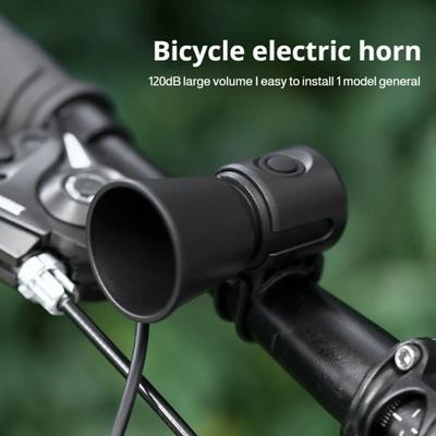 Electric Bike Horn 120dB Adults Kids Bike Horn Alarm Waterproof Electronic Bicycle Horns for Handlebars Ebike Scooter Horn