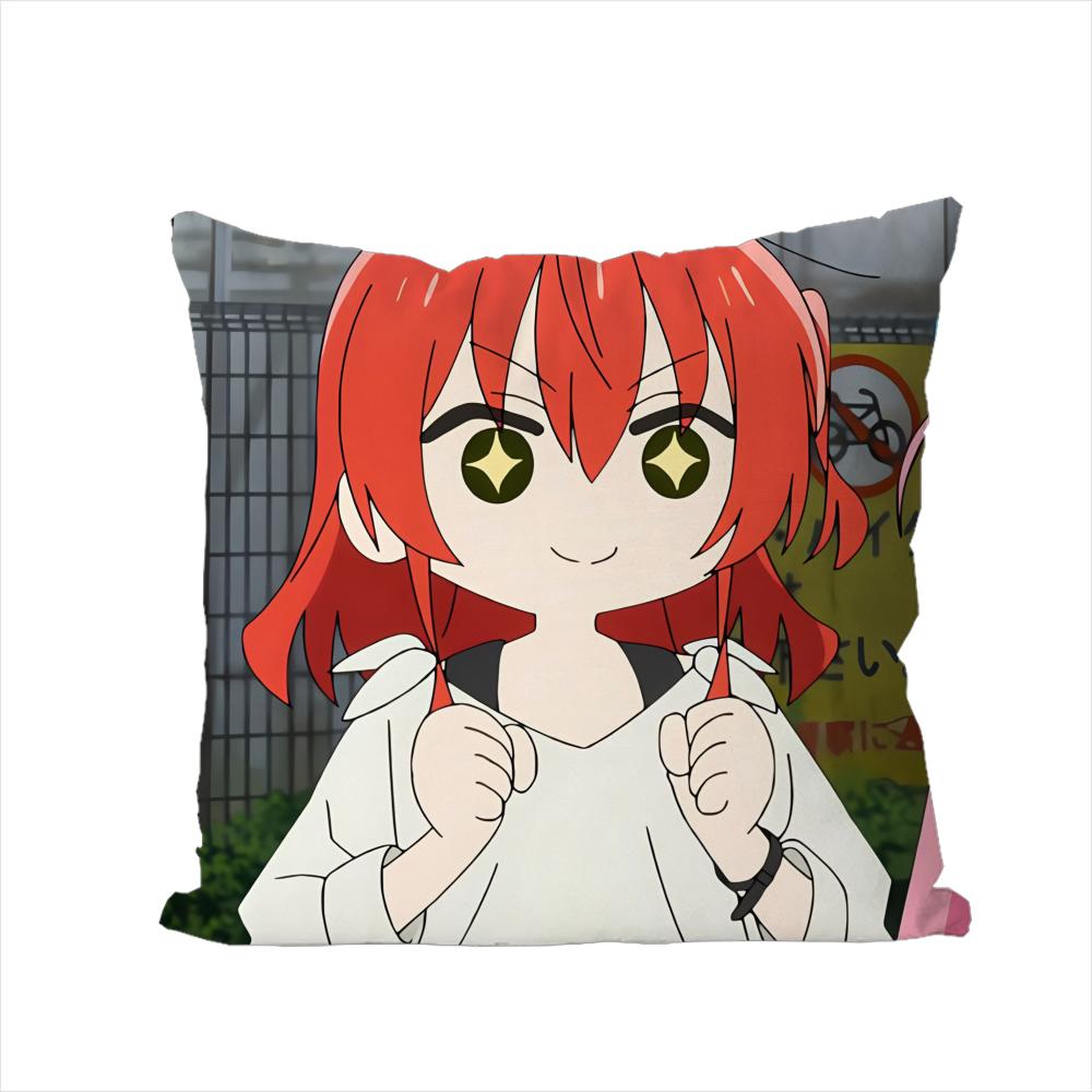 Bocchi The Rock Kissenbezug Für Auto Sofa Dekorativ Zuhause Zweiseitiger Druck Plüsch Quadratisch Wurf Kissen Kissenbezug