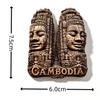Kambodscha Kühlschrankmagnete Aufkleber Tourismus Souvenir Kühlschrankmagnete Aufkleber Heimdekoration