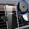 Car Mount Phone Holder Auto Clamping Hook Type Air Vent Mounted Cellphone Holder Automotive 360 Degree Rotating Stand