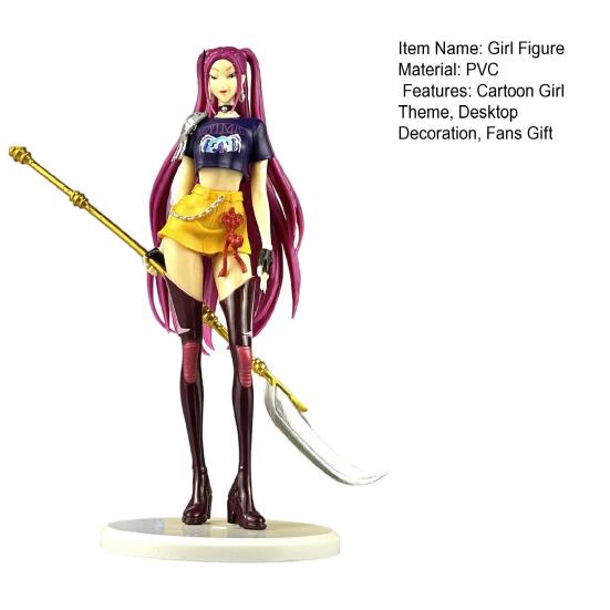 PVC Cartoon Girl Figure Animated Movie Character Statue Figurine Collectible Toy Desktop Decoration Ornament Fans Enthusiasts