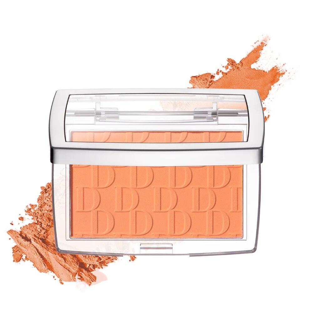 

Пудра с тиснением, румяна персиково-розового кораллового оттенка, 3D рельефная палитра румян, коричневый контур щек, румяна, косметика, осветляет лицо