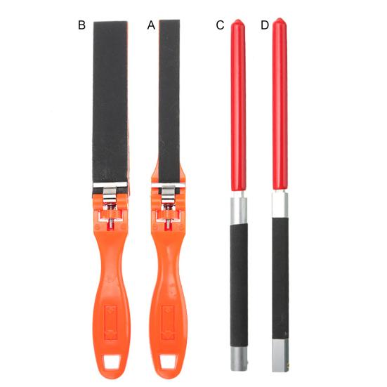 Practical Sandpaper Holder Flat/Square/Semicircle Rust Removal Polishing Tools Durable Sandpaper Roll Rod Jewelry