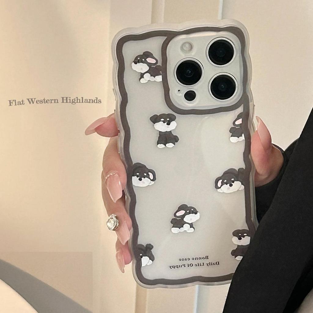 Spersonalizowane etui na telefon z kreskówkowym szczeniakiem dla telefonów Apple