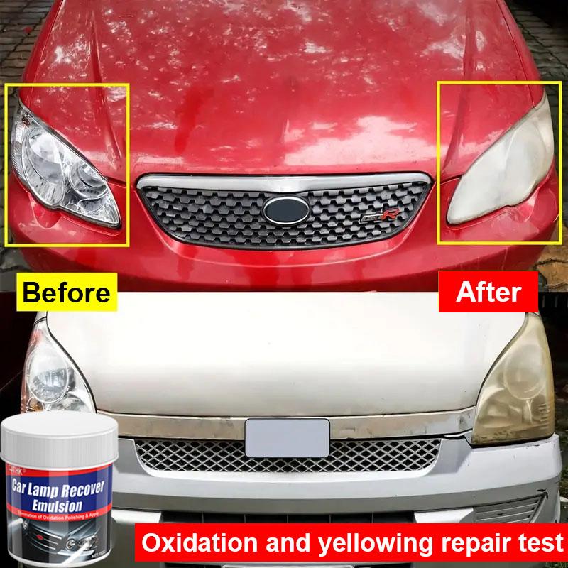 Car Headlight Restoration Polishing Kits Headlamp Scratch Remover Repair Cleaning Paste Remove Oxidation Headlight Polish Liquid