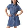 Levis Cool Series Vintage Comfortable Simple Denim Shirt Dress Women Dresses Blue 002YB-0000