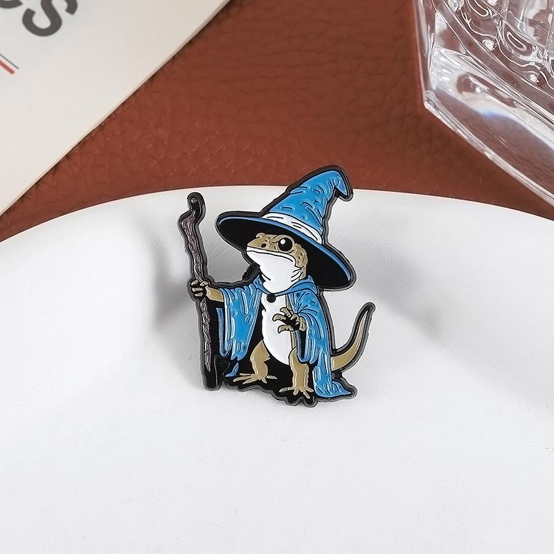 Cartoon Animal Metal Brooch, Cute And Playful Design Collar Pin, Versatile Clothing Decoration Badge, Personalized Accessory