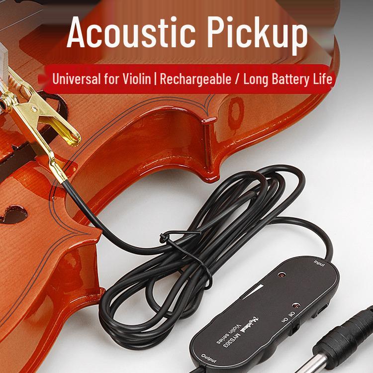 Wonderful Violin & Cello Clip-On Pickup Microphone and Amplifier for Stage Performance