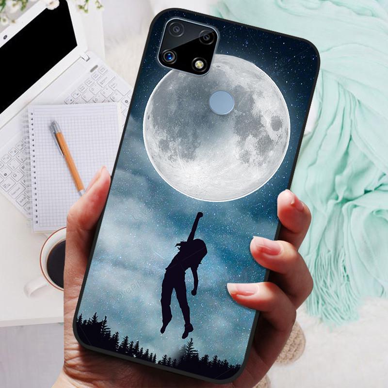 Pro Realme C25s pouzdro Soft TPU silikonový kryt na telefon pro OPPO Realme C25 pouzdro Bumper C25S RMX3195 C 25S nárazuvzdorný kryt Coque