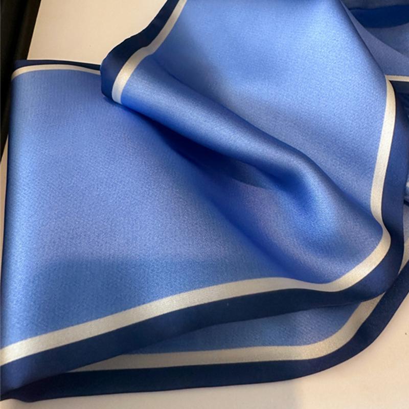Long Silk Scarf Bag Tie Lady Neck Skinny Scarves Hairband Foulard Stripe Print Brand Lady Neckerchief Ribbon 2025 Spring New