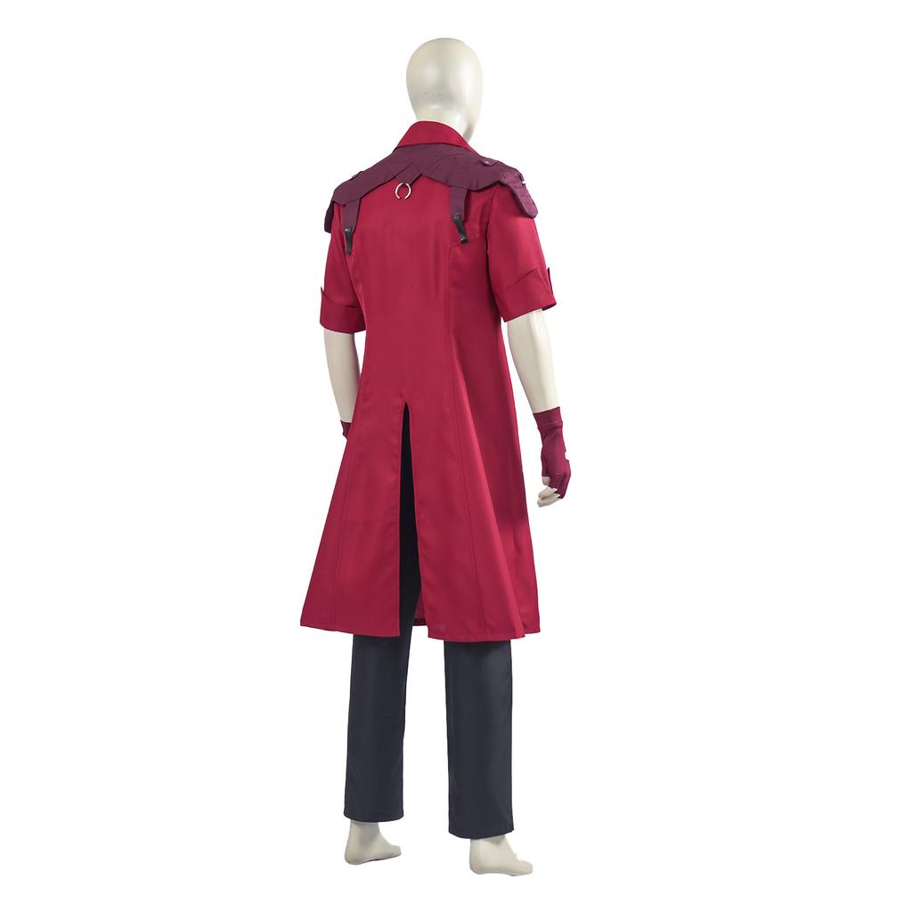 Dmc 5 Devil May Cry Dante Cosplay Jacket Costume Set For Men Halloween Carnival Roleplay Outfit With Gloves Adult Game Coat