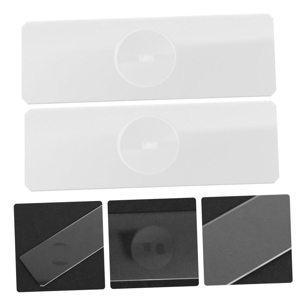 TOYMYTOY Concave Laboratory Microscope Circular Quartz Glass Frosted Thin Microscope Setup 50-Pack Slides, Slides, Slides, Slides, Slides, Slides,