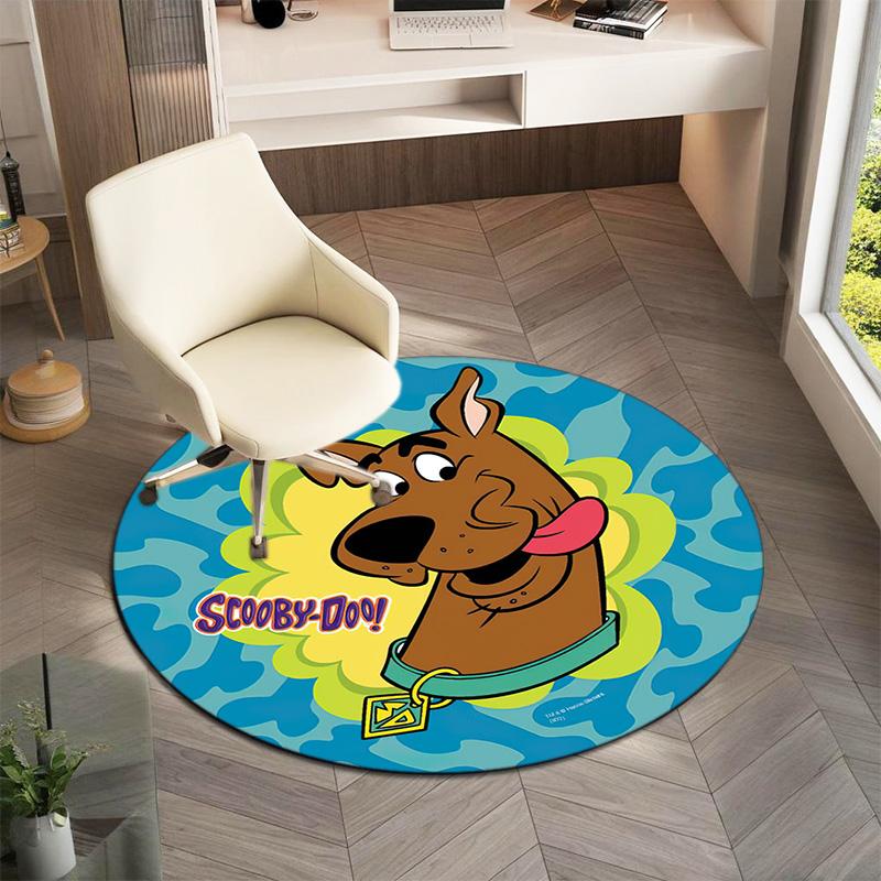 Halloween Supernatural Comedy Adventure Movie Scooby-Doo Round Carpet Soft Home Decoration Corridor Table and Chair Anti Slip Outdoor Floor Mat Rug 16