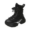 Fashion Women Ankle Boots Autumn Chunky Shoes Woman High Platform Breathable Sneakers 7.5CM Thick Sole Wedges Motorcycles Boots Winter