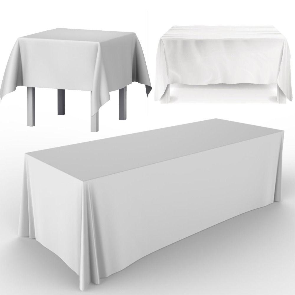 Thick Banquet Rectangular Wedding Solid Color Table Decorations Table Cover Satin Tablecloth