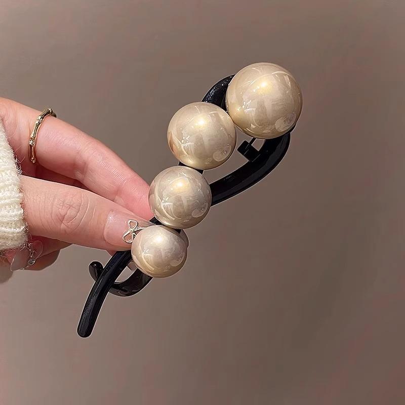Elegant Large Simulation Pearl Hair Clip Clamp For Women New Vintage Twist Hairpins Hairgrip Barrettes Girls Hair Accessories Headwear