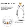2023 925 Sterling Silver Sun Rainbow Ring Butterfly Rings Beaded for Women Original Design Luxury Fine Jewelry Gift Party