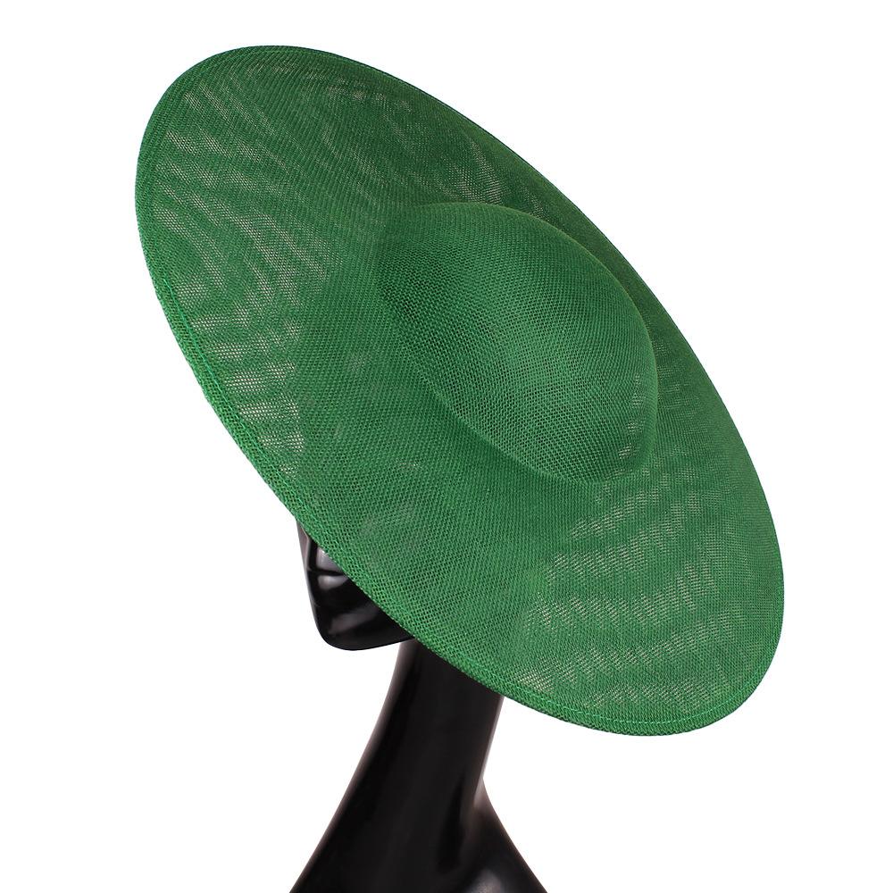 

New Hat Bottom Diameter 40 Cm Imitation Hemp Hat Mop Diy Handmade Hat + Accessories First-Hand Direct Sales зелений