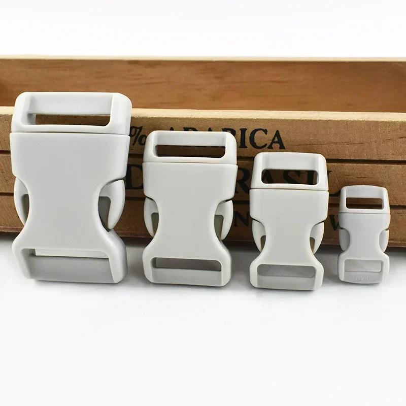 Meetee 10/20Pcs 10-25mm Plastic Side Release Buckle Bracelet Buckles Bag Strap Adjustable Dog Collar Clasp Leather Accessories