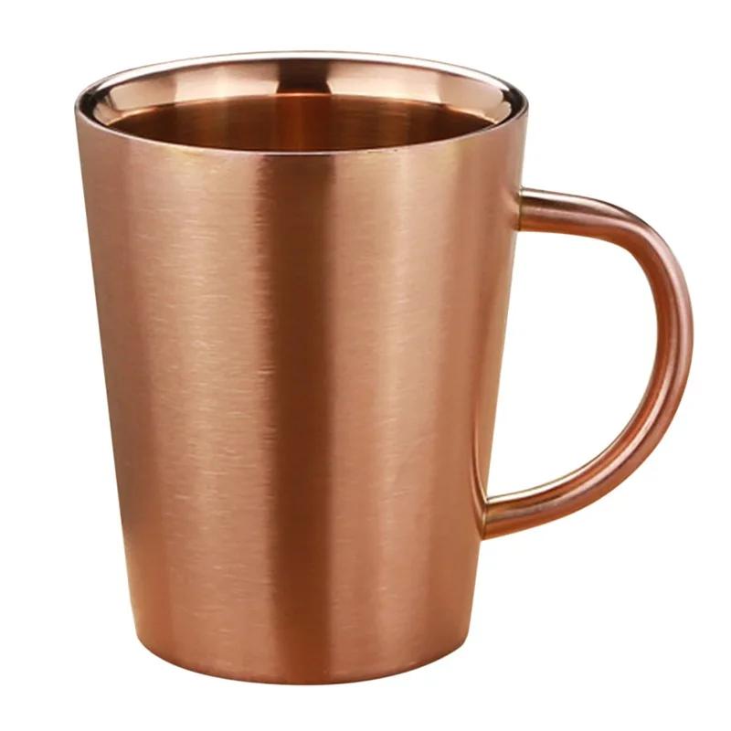 Double Wall Stainless Steel Coffee Mug with Lid Portable Cup Travel Tumbler Jug Milk Tea Cups Office Water Mugs Rock Tumbler Cia