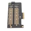Adapter Card M.2 Dual Bay High Speed Efficient Heat Dissipation Hard Drive Reader Computer Accessories