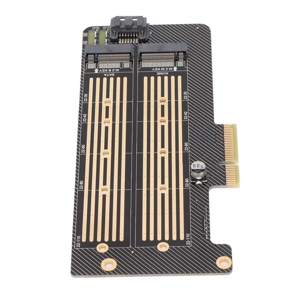 Adapter Card M.2 Dual Bay High Speed Efficient Heat Dissipation Hard Drive Reader Computer Accessories