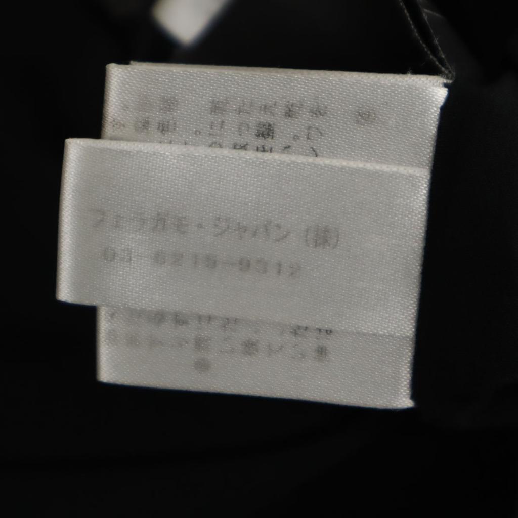 Salvatore Ferragamo Made In Italy Midi Length Tight Skirt 38 Black Women Used