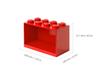 Room Copenhagen LEGO Steinregal Acht Helles Rot 41151730 Wandmontiertes Regal