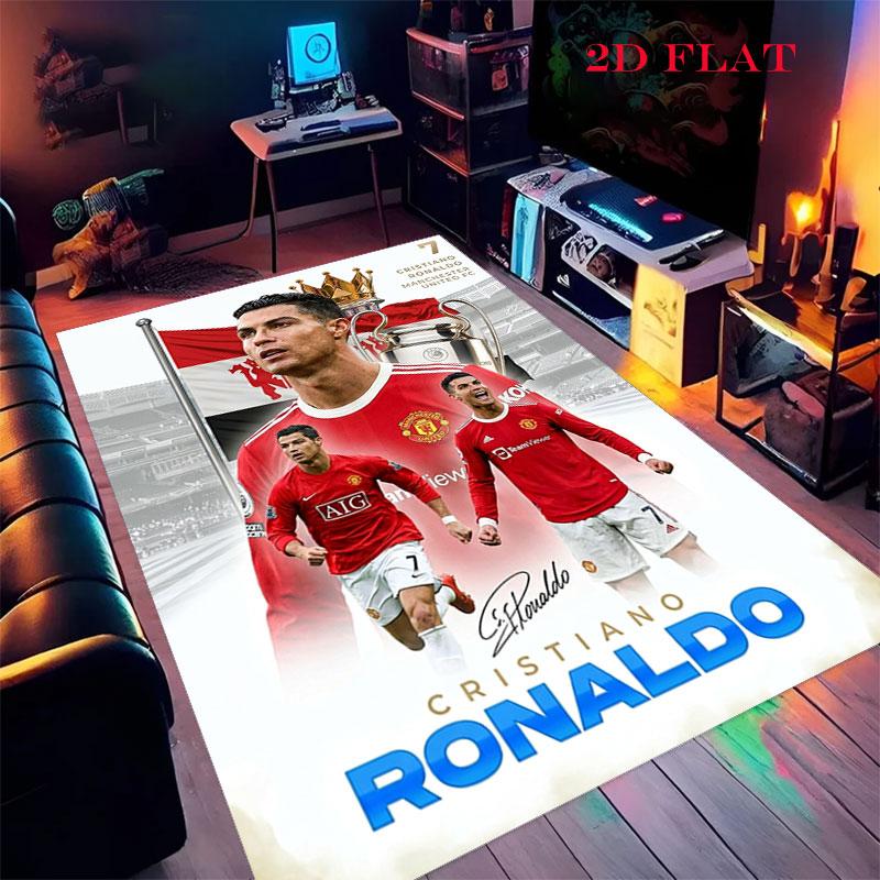 Cristiano Ronaldo poster Carpet Rug for Living Room Bedroom Home Sofa Decoration,Kids play Nonslip Floor Mat 40x60cm( 15x23in )