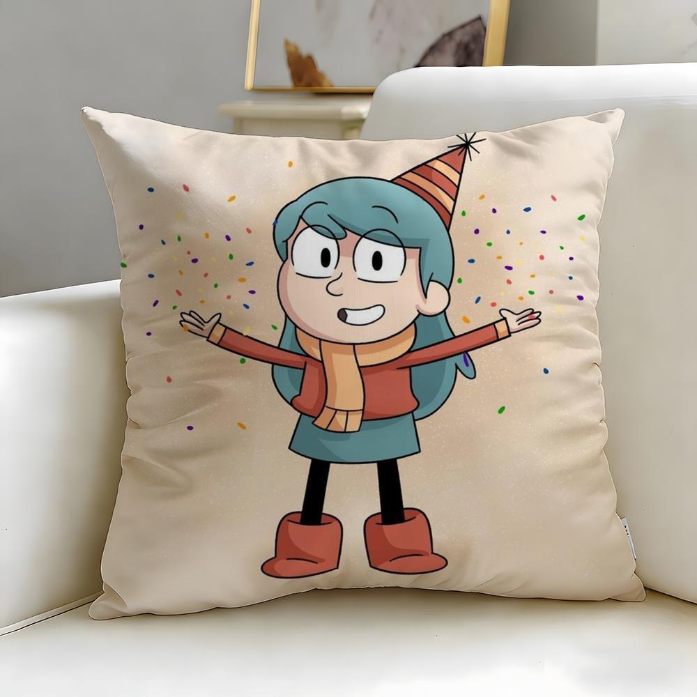 classic cartoon Hilda Cushion Cover Soft & Easy-Wash Pillow Case – Versatile for Couch, Bed, Travel and Office
