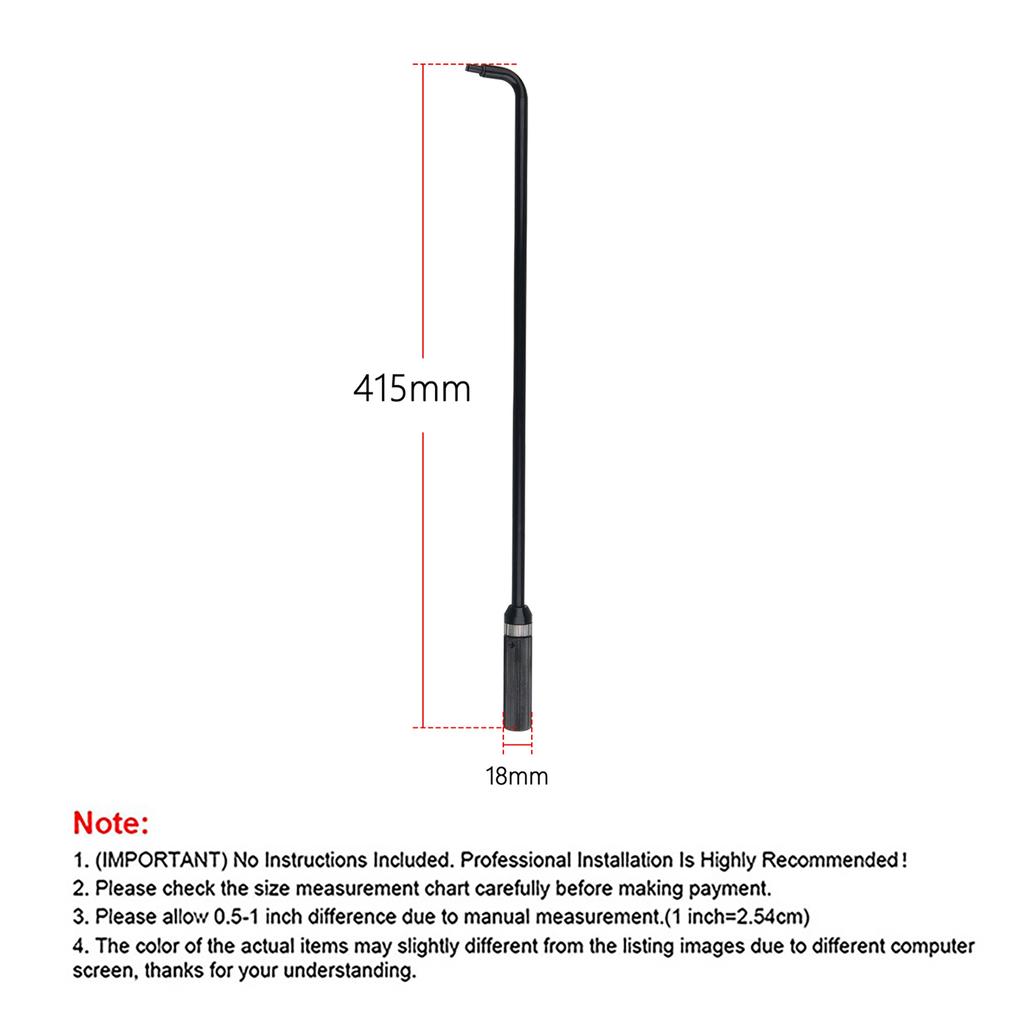 16.34in/41.5cm Carburetor Pilot Screw Adjusting Tool 110° Angled Head Metal Universal for ATV UTV Snowmobile