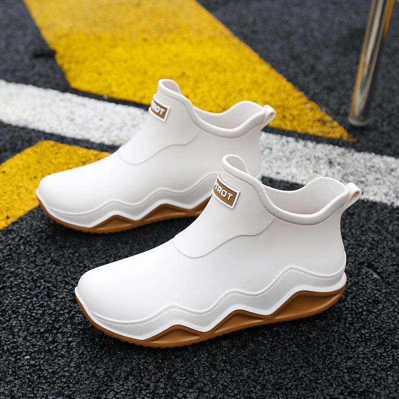 Waterproof Low-Cut Korean-Style Rain Boots - Non-Slip for Men, Women, Students & Adults