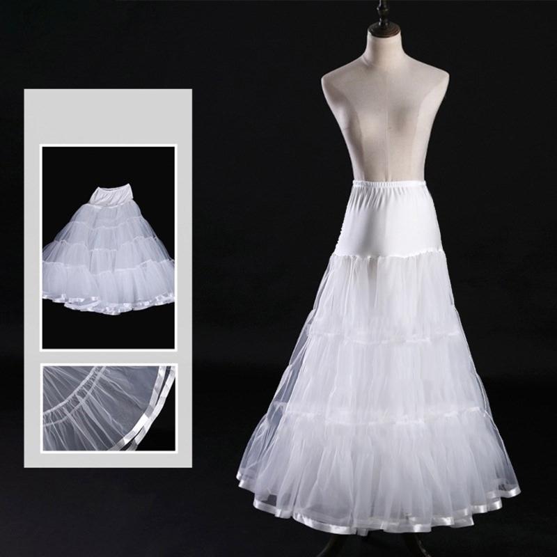 Adjustable Waist Skirt Support Long Underskirt for Cosplay Violent Lovely High Waist Petticoat for Wedding Photography