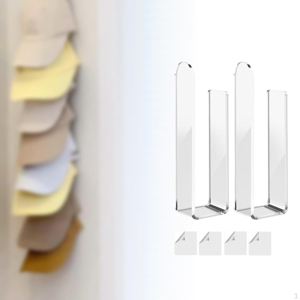 2 Acrylic Hat Hooks for Wall Use, Suitable Organizing Hats In Home