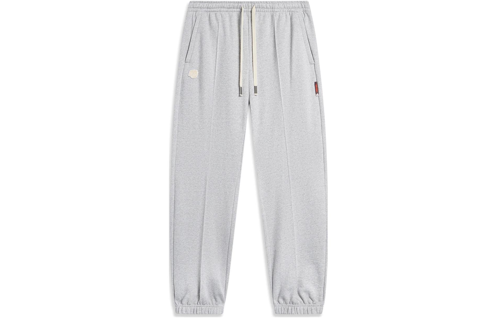 Li Ning Badfive Knitted Sweatpants Men s Heather Gray AKLT843-2 M