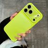 Fluorescent Color Glossy PC Phone Case For iPhone 17 16 15 14 13 Pro Max Lens Camera Touch Button Protective Shockproof Cover