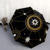 1pc Cosmic Pattern Starry Sky Automatic Folding Umbrella, Heavy Duty 8 Rib Iron Frame,  Suitable for Travel, Daily Use, Birthday, Decor Gift m0105107