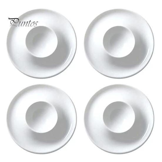 

4/6 шт. белые подставки для яиц пищевого класса без BPA высокая прочность компактный размер портативный набор держателей для вареных яиц 4pcs