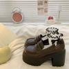 Show High British Style Small Leather Shoes Autumn 2025 New Spice Girl Platform Jk Uniform Single Shoes Versatile Heightening Loafers