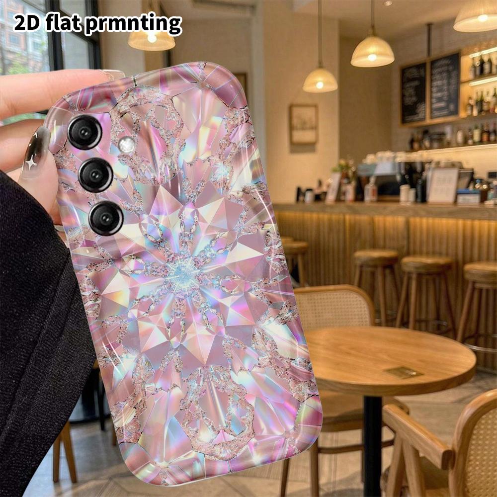 Phone Case: 2D Flat Samsung Galaxy A34 A35 M05 M06 S20 S22 S21 FE Plus 5G Protective Case, Fantasy Crystal, Christmas and Halloween Gift