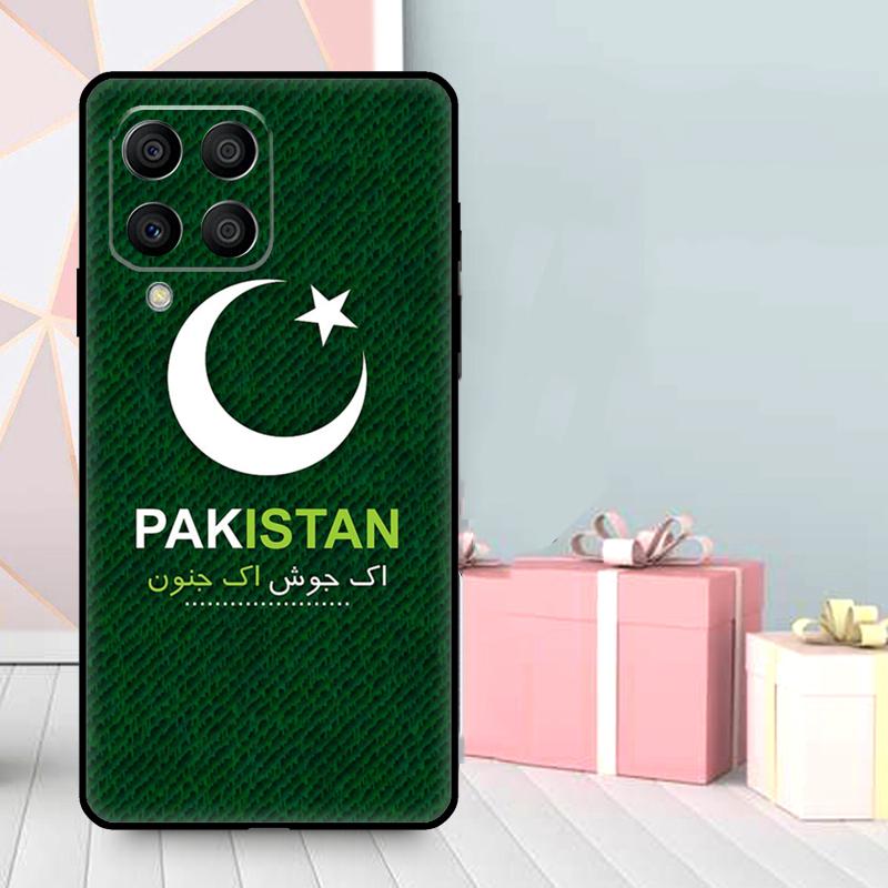 Pakistan Flagge Banner Hülle Für Samsung Galaxy M35 M56 M12 M06 M32 M52 M55 M15 M11 M13 M14 M16 M36 M31 M53 M34 M54