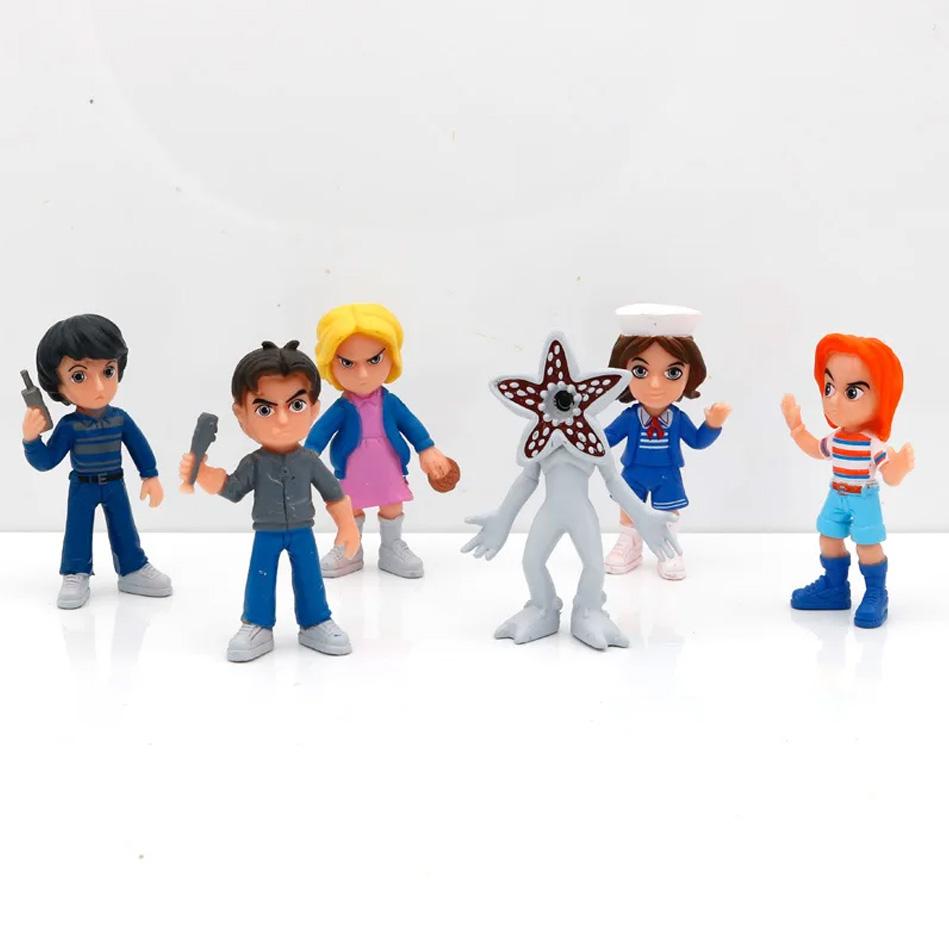 New 6pcs/set Something strange Figure Toy Will Byers Eleven Dolls Action Model Cake Collect Decoration Christmas Gift